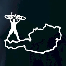 Cyklista - Mapa Rakouska