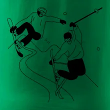 Lyžovaní - kresleny obrázek