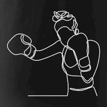 Žena boxerka jedním tahem