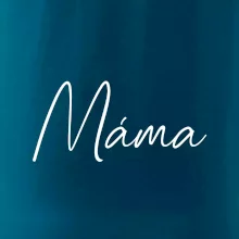 Nápis psací na prsou - máma