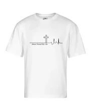 Jesus Saved My Life kříž ekg