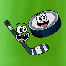 Parové triko - Puk a hokejka