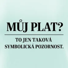 Můj plat? to jen taková symbolická pozornost