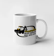 Bagrista v kruhu - vlastní nápis