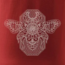 Steampunk včela černobílá