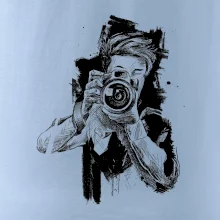 Fotograf kreslený tužkou