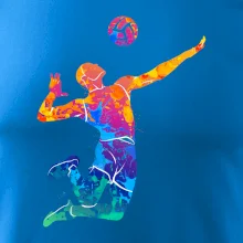 Volejbalista splash s míčem