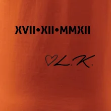 Datum výročí a iniciály