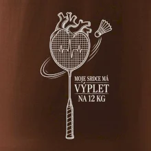 Badminton srdce s výpletem