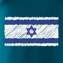 Vlajka Izrael kreslená