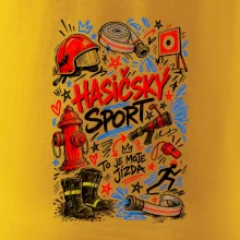 Hasičský sport - kreslené vybavení a terč