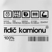 Čárový kód řidič kamionu