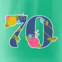 Květinové číslo kreslené - 70