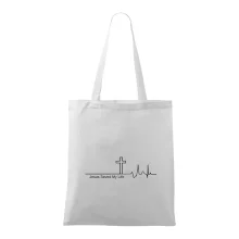 Jesus Saved My Life kříž ekg Jesus Saved My Life kříž ekg