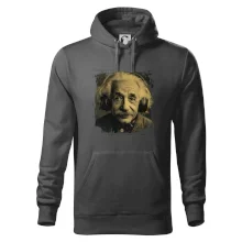 Albert se sluchátky