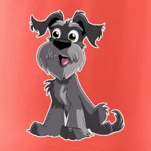 Knírač kreslený sedící