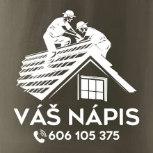Tričko pro pokrývače - Dva dělníci