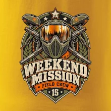 Víkendová mise vintage paintball odznak