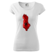 Mapa Albánie reliéf hor