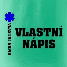 Hvězda života - vlastní nápis vpředu a vzadu