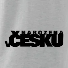 Nápis - Narozena v Česku