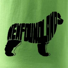 Novofundlandský pes - nápis v tělě