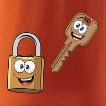 Parové triko - Zámek a klíč