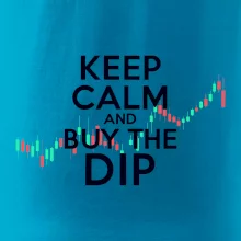 Zeleno červený graf Keep Calm and Buy the Dip Zeleno červený graf Keep Calm and Buy the Dip