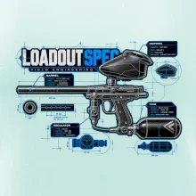 Technický výkres loadout spec paintball
