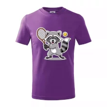 Mýval hraje tenis kreslený