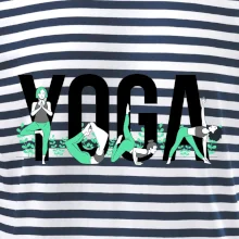 Yoga nápis barevný