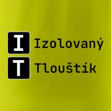 IT Nápis Izolovaný Tlouštík