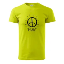 Peace symbol černobílý