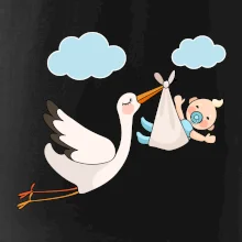 Čáp čekáme miminko - kluk