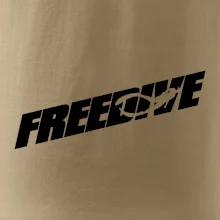 Freedive - nápis s potápěčem