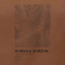 Králický Sněžník - vrstevnice v obdélníku