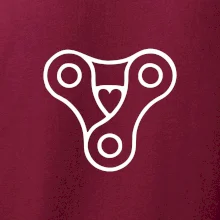 Cyklo srdce řetěz trojúhelník