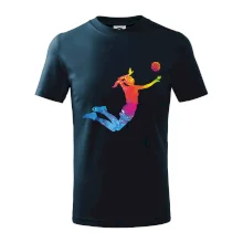 Volejbalista/Volejbalistka splash s míčem