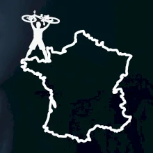 Cyklista nad Francií