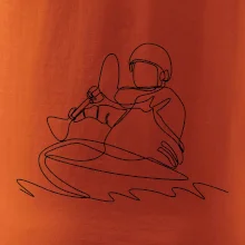 Kajak na vodě jedním tahem