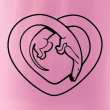 Jezevčík srdce - obrys