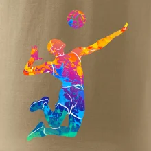 Volejbalista splash s míčem