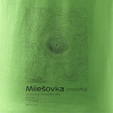 Milešovka - vrstevnice v obdélníku