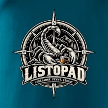 Listopadový štír v kompasu s whisky