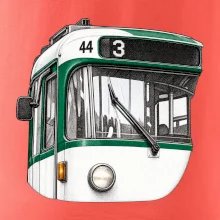 Detail čela T3R SLF tečkovaná perokresba
