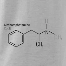 Molekulární struktura Metamfetamin