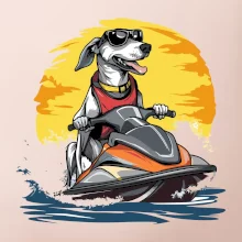 Chrt na vodním skútru