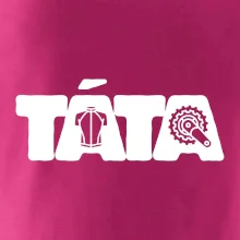 Táta nápis - cyklista