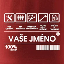 Vaše jméno - čárový kód
