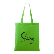 Skiing nápis lyžař